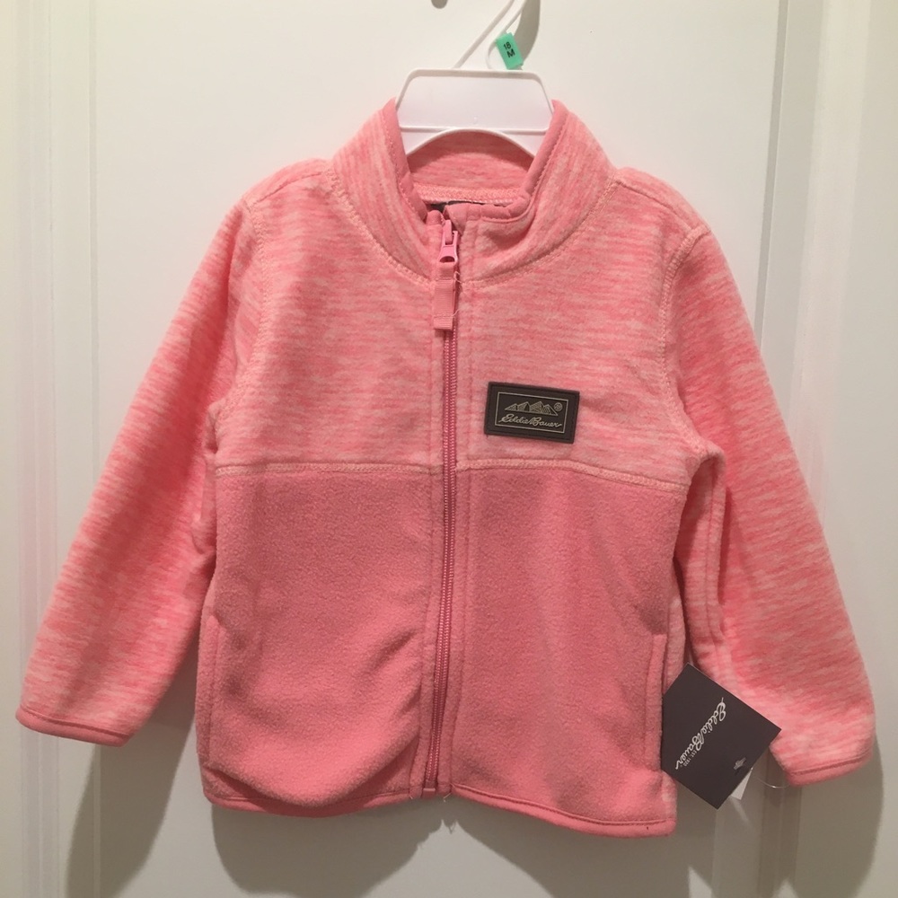 NWT Eddie Bauer Baby Girl Fleece Jacket | Size 18M